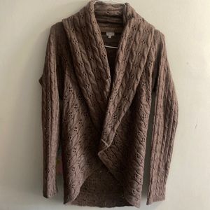 Kismet brown knit shrug